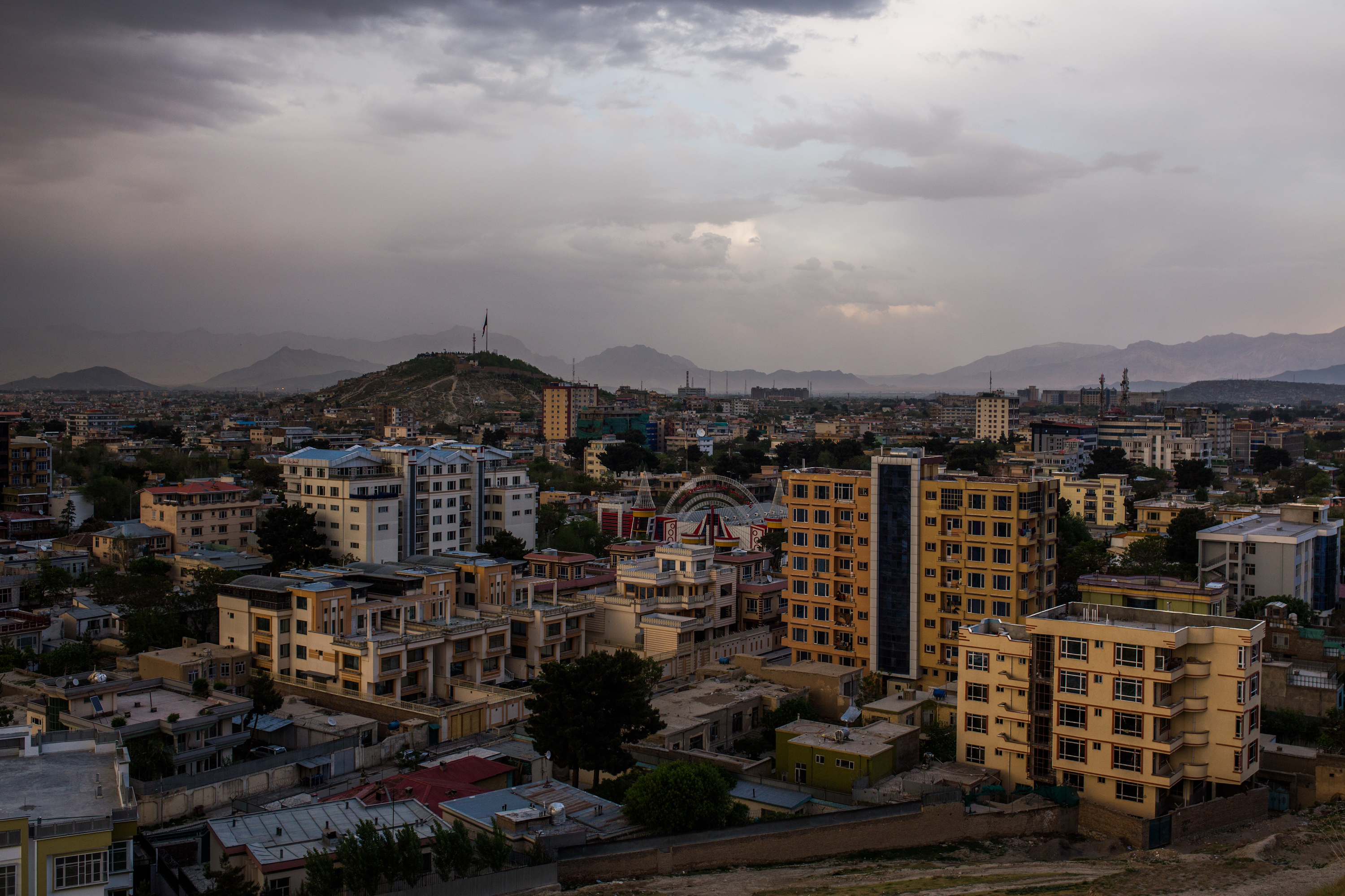 Skyline of Kabul, Afghanistan