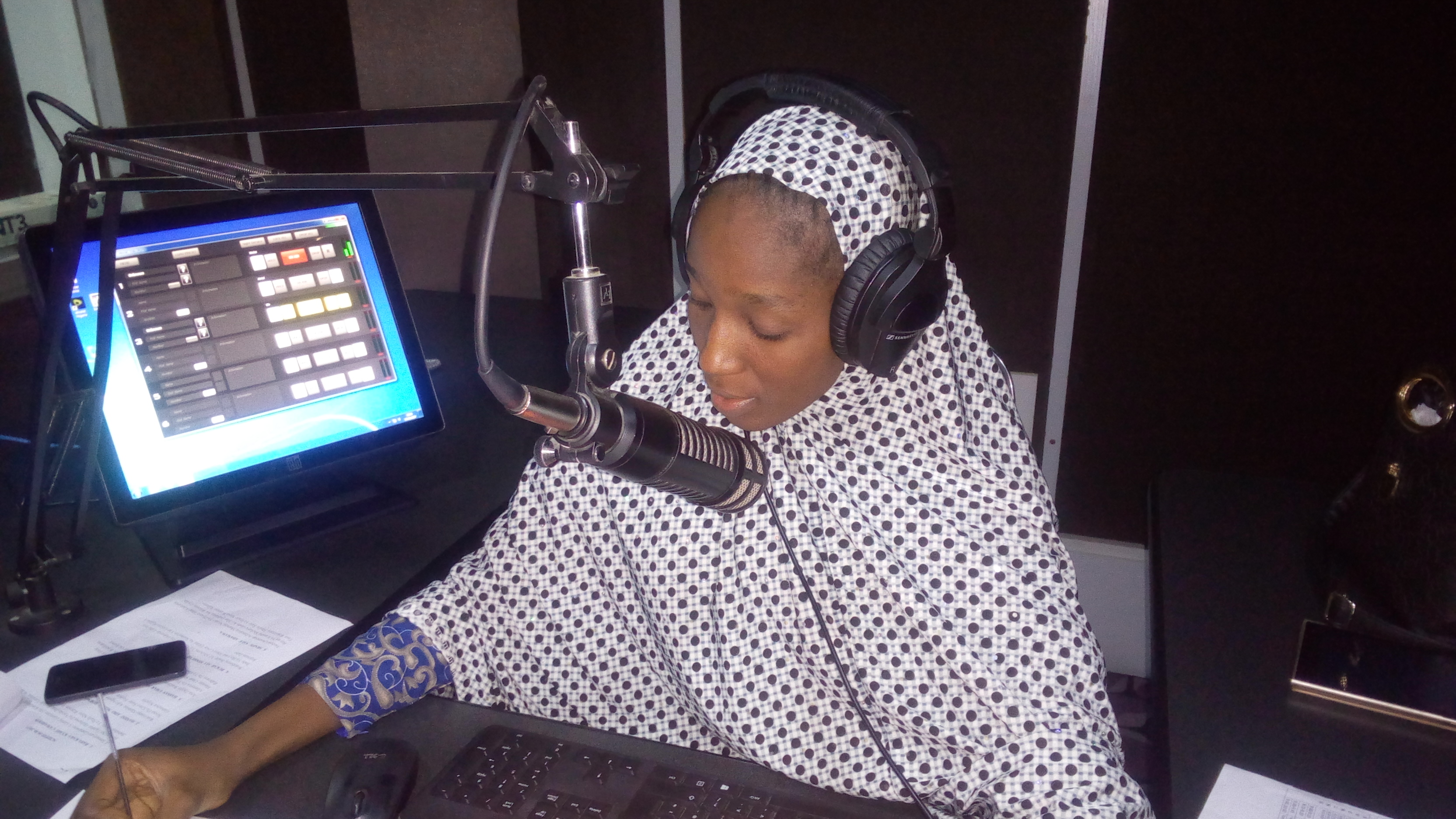 Radio presenter Fatima Mu'azzam