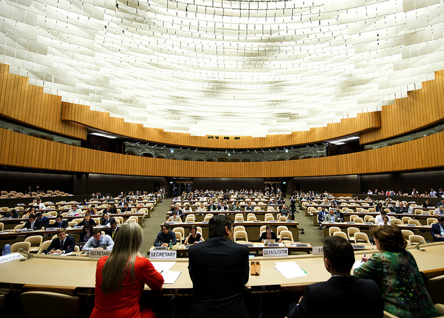A general view of participants during Conference opening of the Global Compact Migration. 19 June 2017