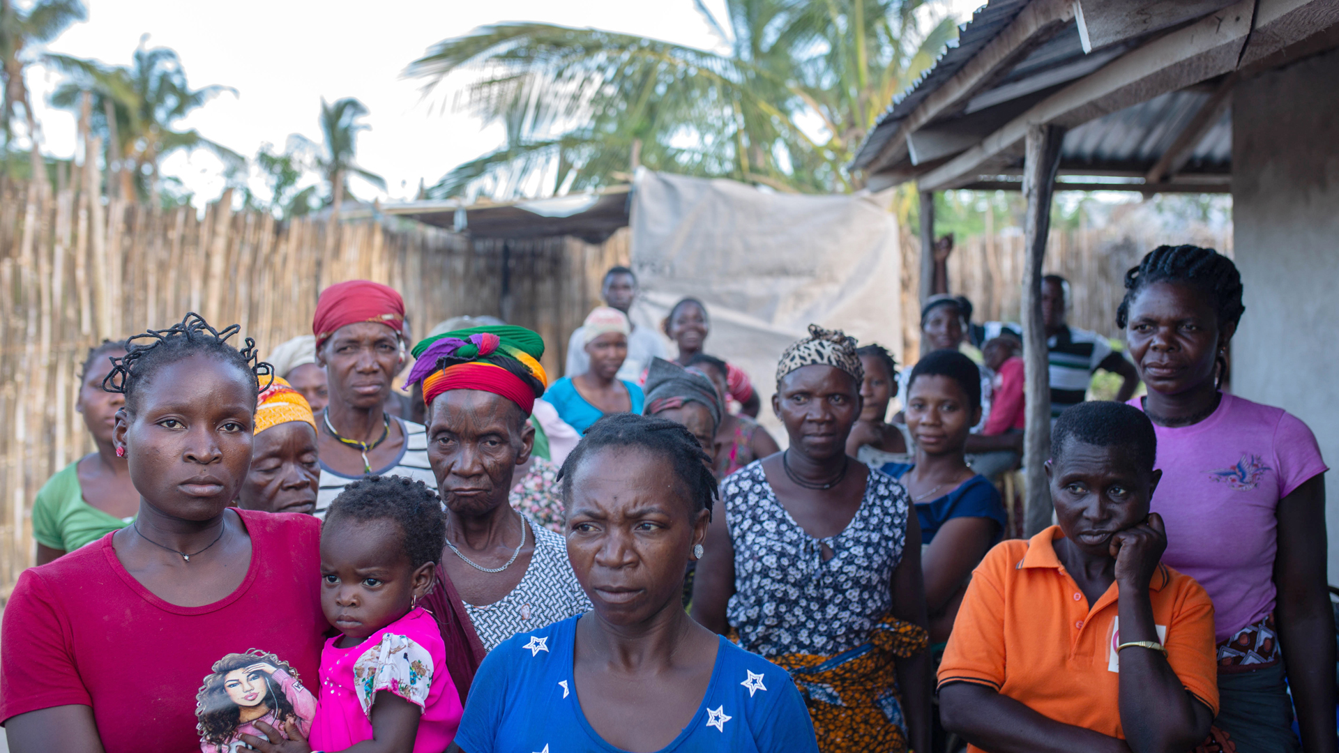 Displaced families fled a village called Miangalewa after an insurgent attack late last month.