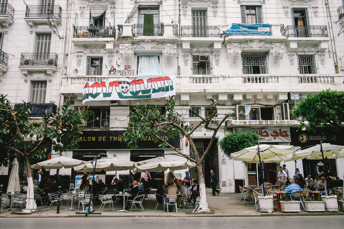 Cafes on an Algiers street
