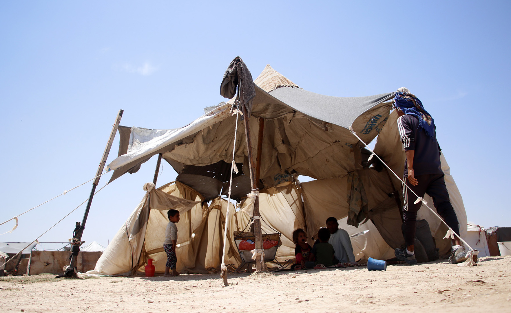 Like many other camps in northeast Syria, Areesha is overcrowded. Some new arrivals are allowed to remain, but unable to register for aid.