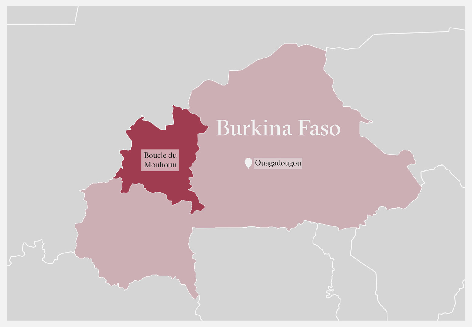 Map of Burkina Faso