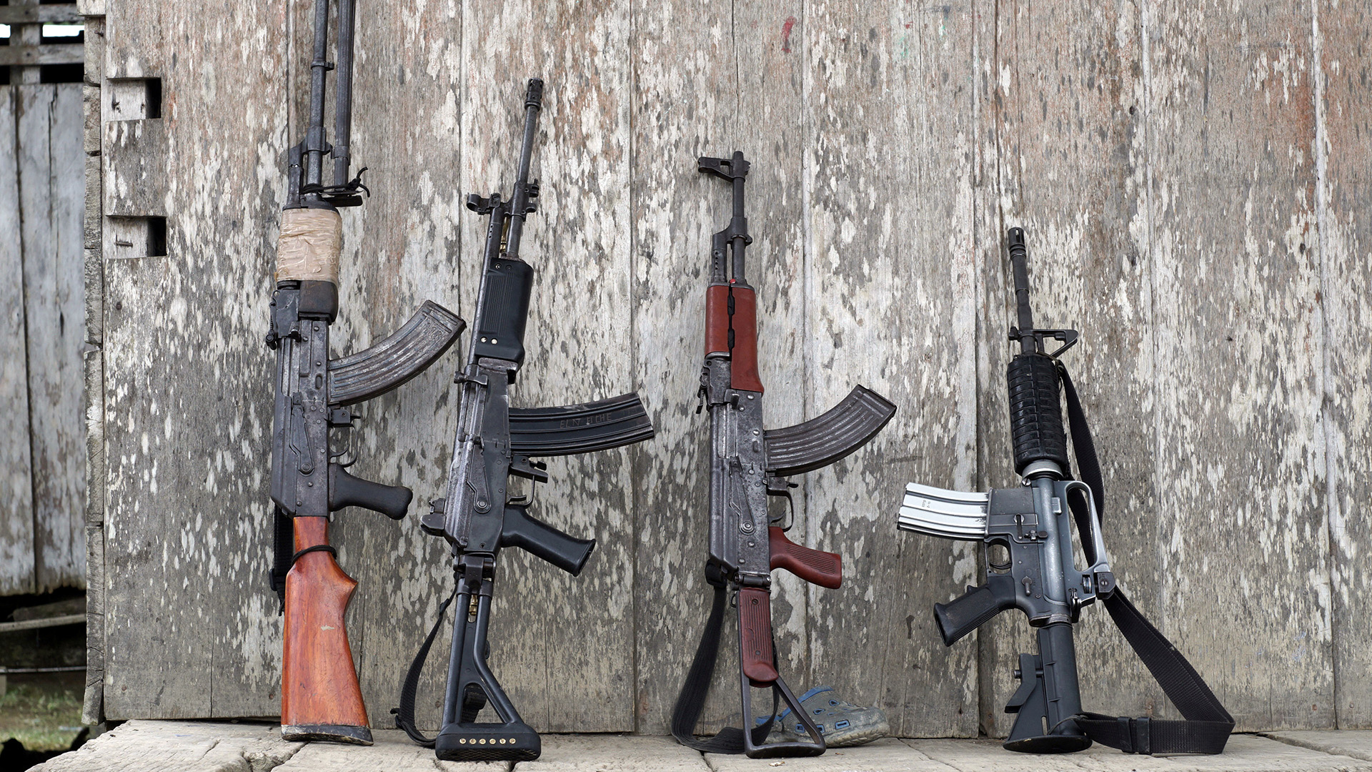 Weapons owned by Marxist National Liberation Army rebels