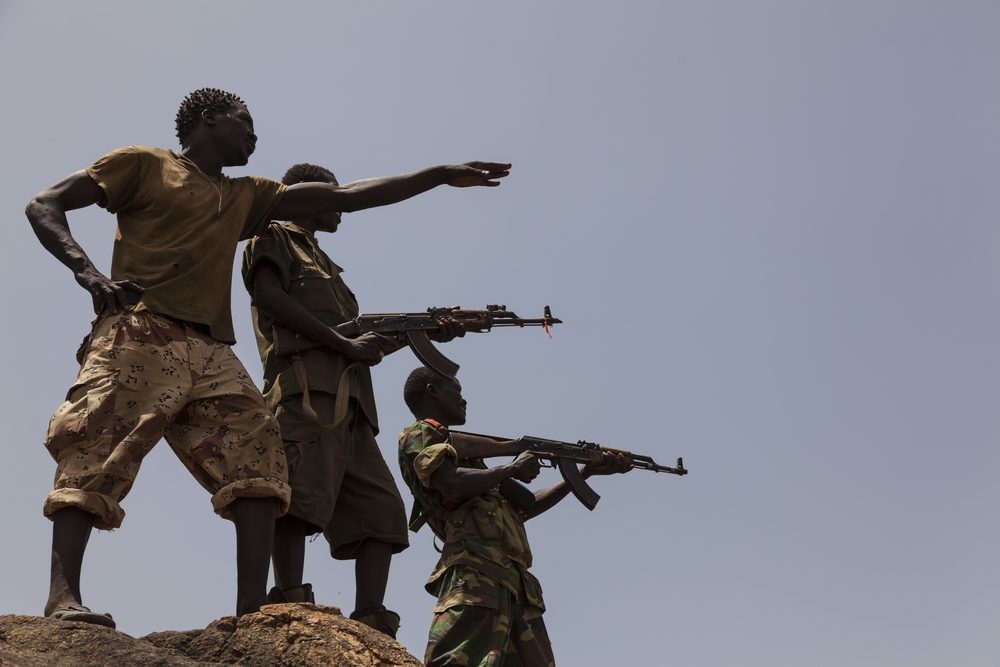 Soldiers from the Sudan People’s Liberation Army