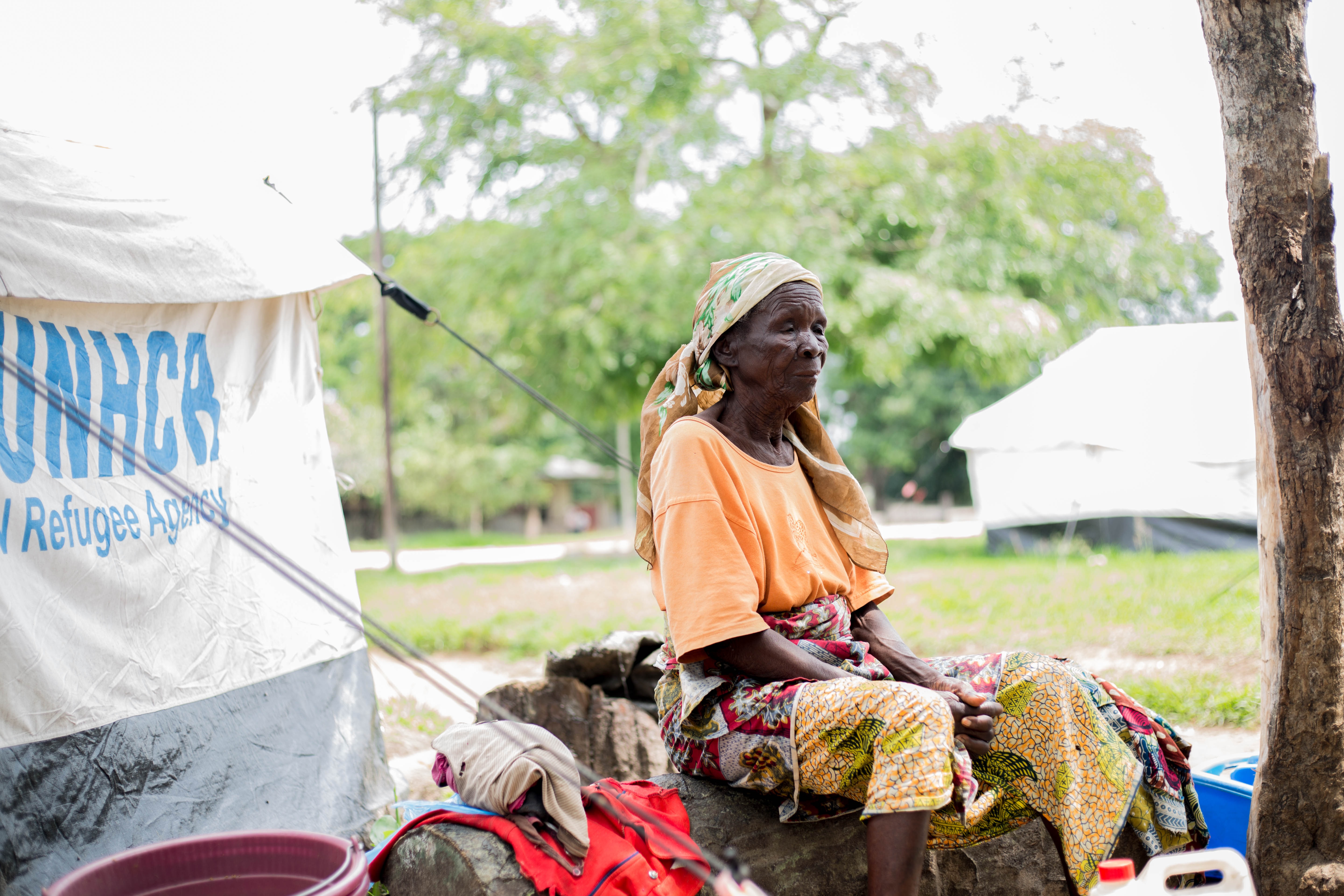 Displaced person in Kinkala