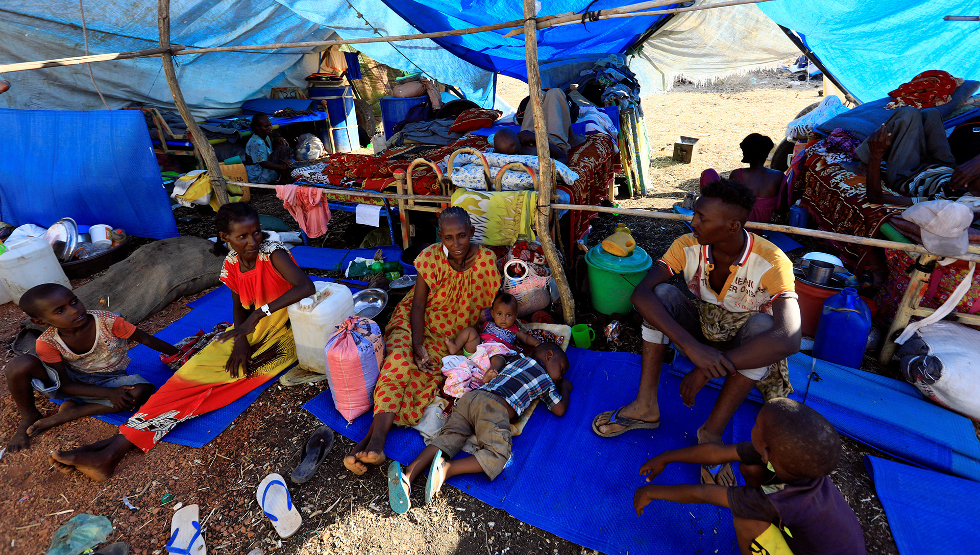 Ethiopian refugees at Um Rakuba camp in Gedaref state, Sudan, 11 December 2020.