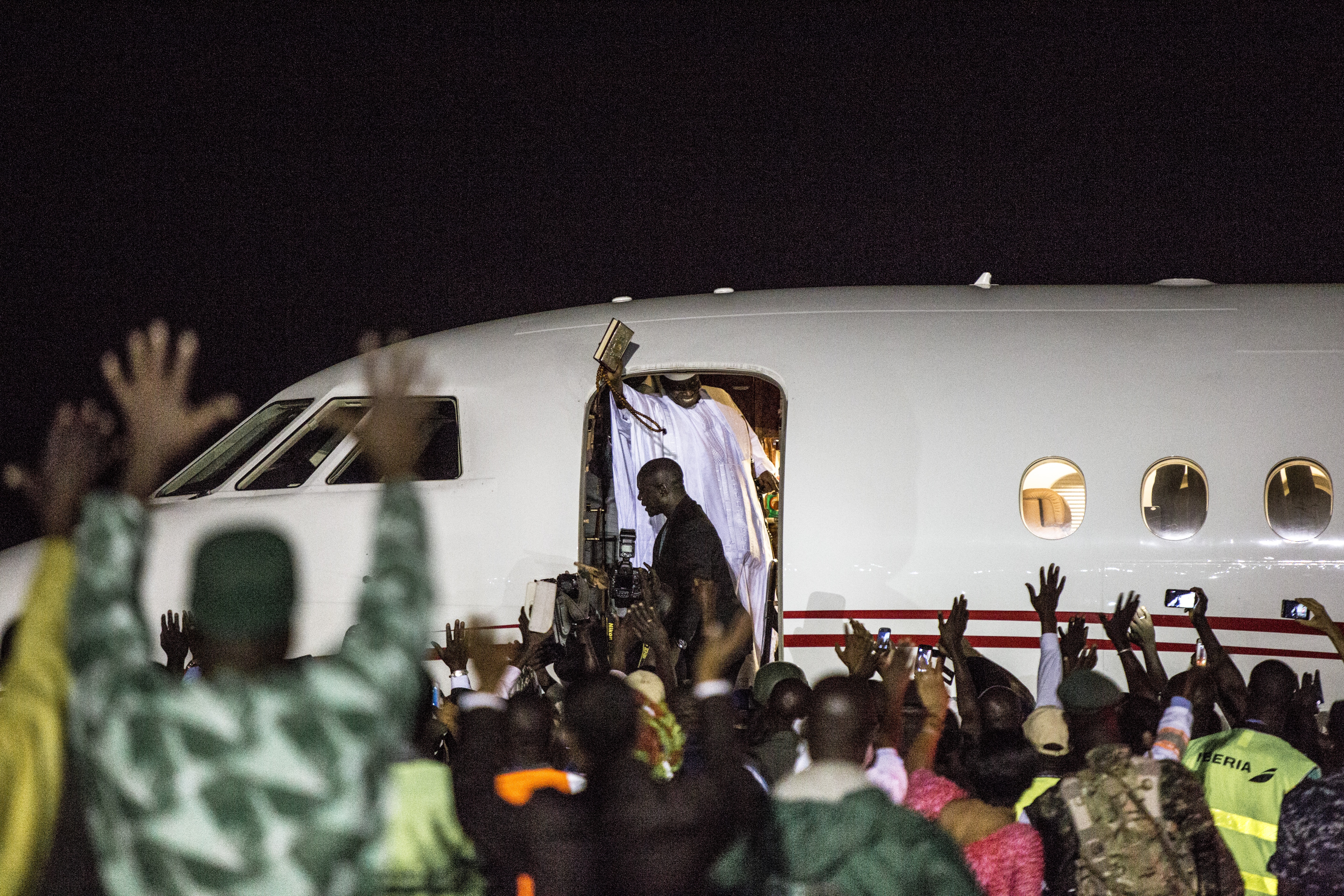 jammeh leaves Gambia
