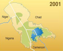 Lake Chad is 2001
