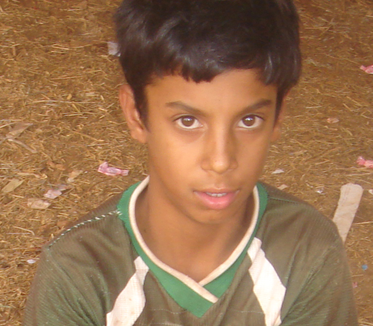 Salah Hashimy, 14, is a victim of violence.