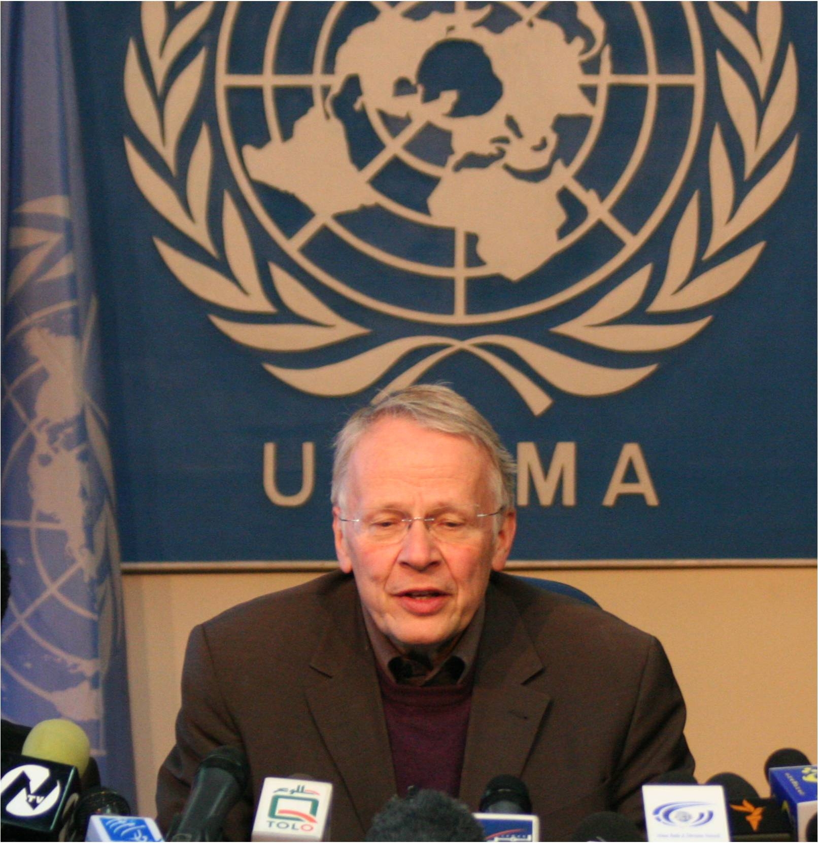 Tom Koenigs served as Special Representative of the UN Secretary-General for Afghanistan and head of the UN Assistance Mission in Afghanistan (UNAMA) from March 2006 to December 2007.