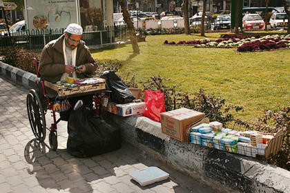 Struggling to survive in Damascus. Some economists’ figures show that 70 percent of Syria's GDP goes to only 30 percent of the population.