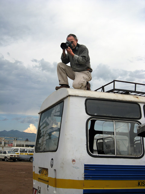 Manoocher at work in Kisumu.