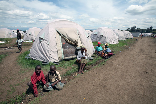 A view of an IDP camp in Nakuru, Kenya April 2008. In the Rift Valley, hardest-hit by the post election violence, more than 100,000 people remain in IDP camps, unable to return home due to the destruction of their property and continuing tension in the re
