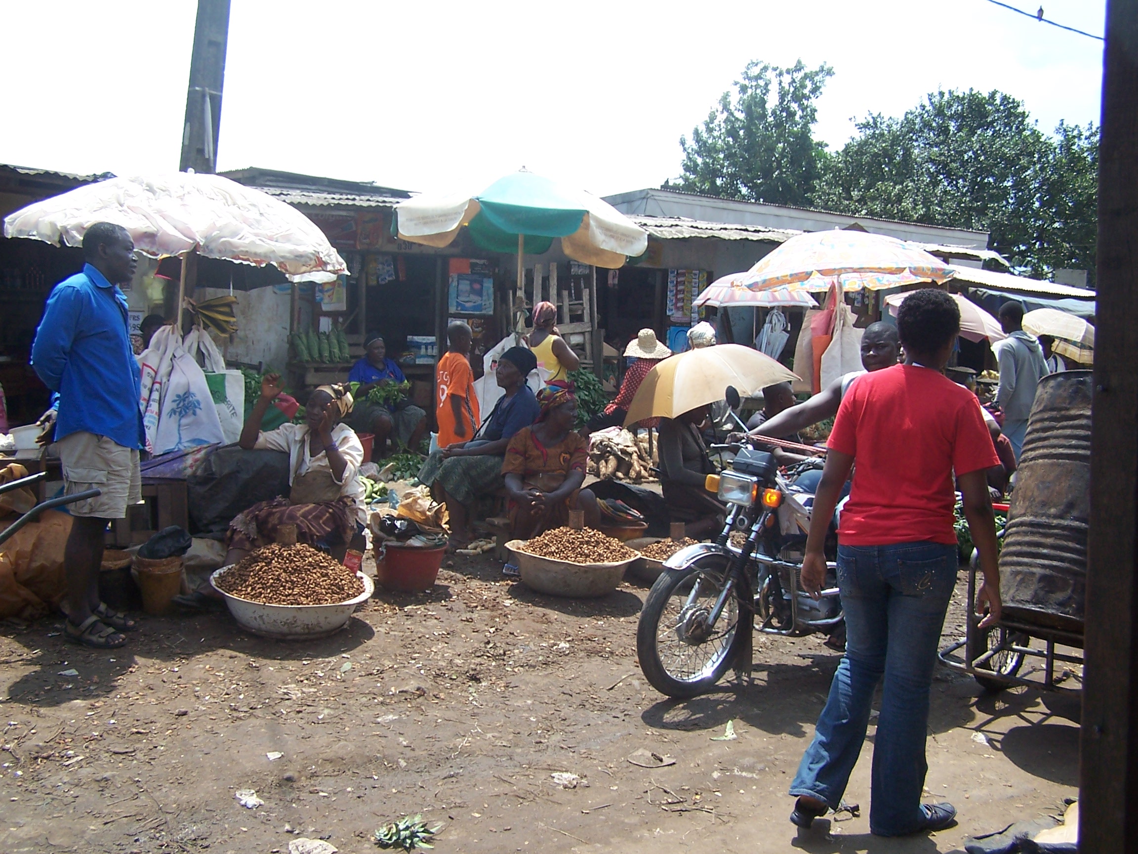 A street in Cameroon's economic hub, Douala.