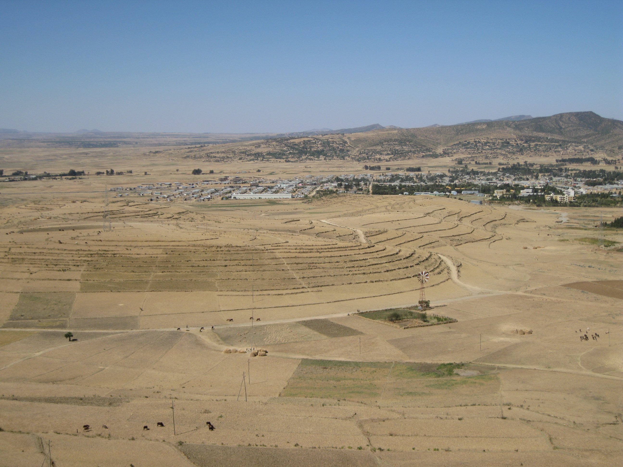A drought-affected terrain in Tigray, northeastern Ethiopia