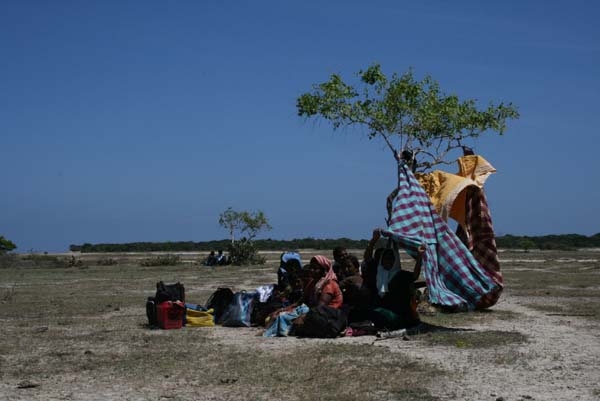 Tens of thousands of civilians are still trapped in the conflict zones living out in the open with little food, poor sanitation and the constant fear of being caught up in the fighting