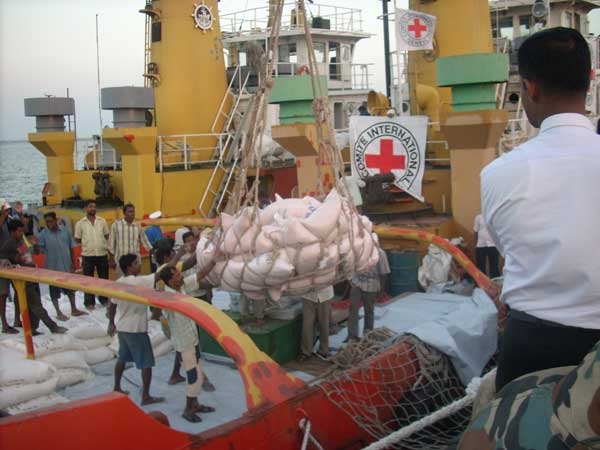 The ICRC and the Sri Lanka government have used ferries to transport injured civilians and their dependents out of the combat zones to Trincomalee port. They have also used the ferries to deliver food, medicine and other essentials to endangered civilians
