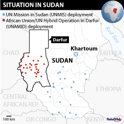 Situation in Sudan - Map