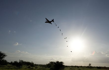 Flood Airdrop in Kenya by UNHCR