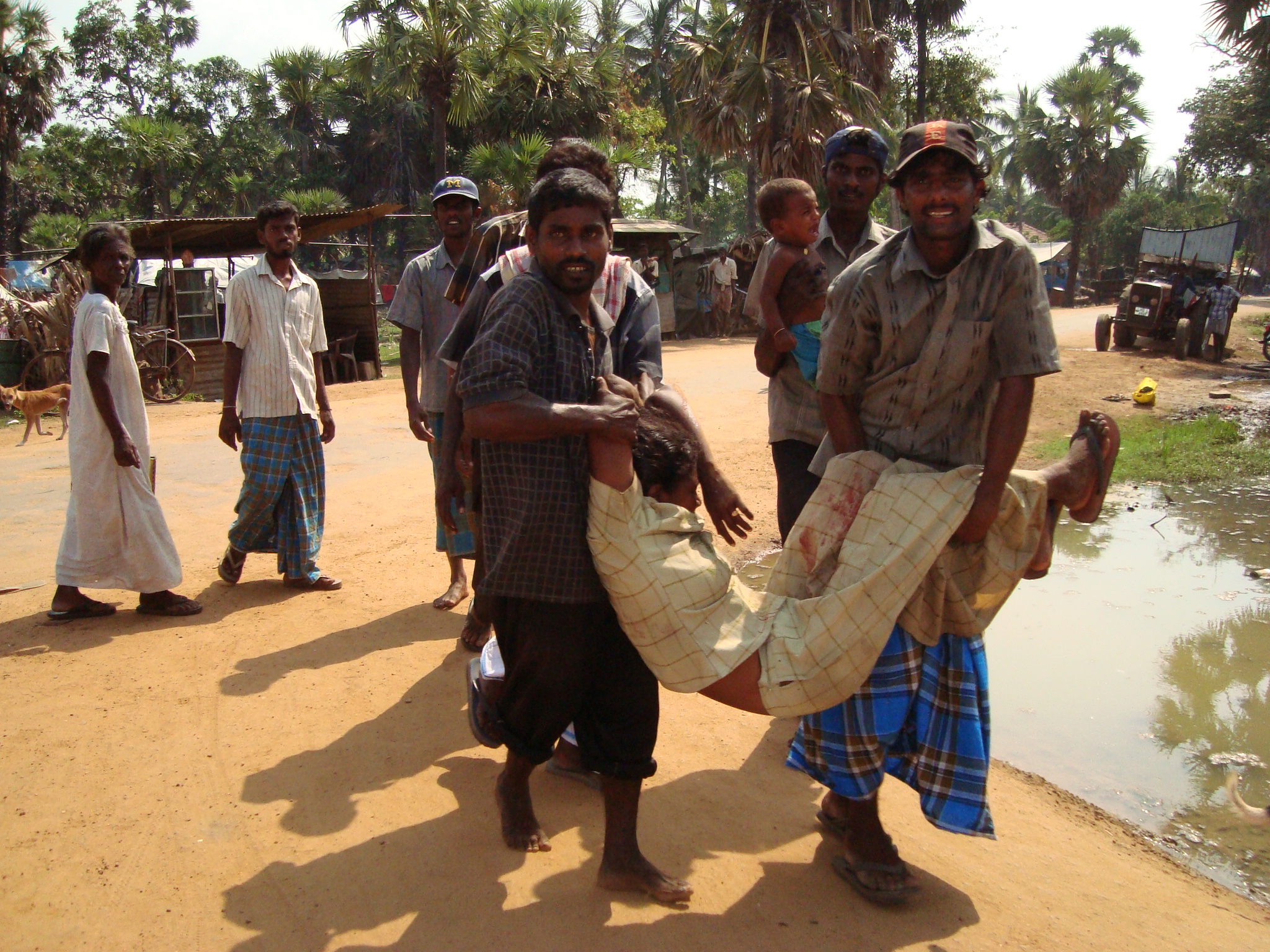 Thousand fled the conflict between government forces and the LTTE