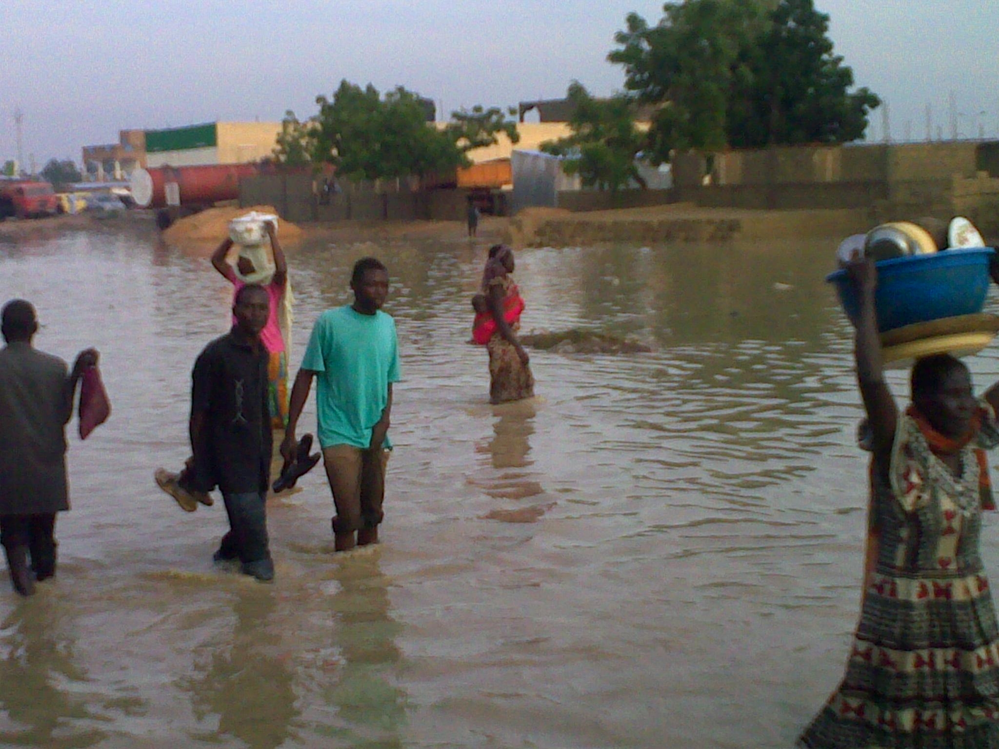 Flooding in the Chad capital N'djamena. August 2009