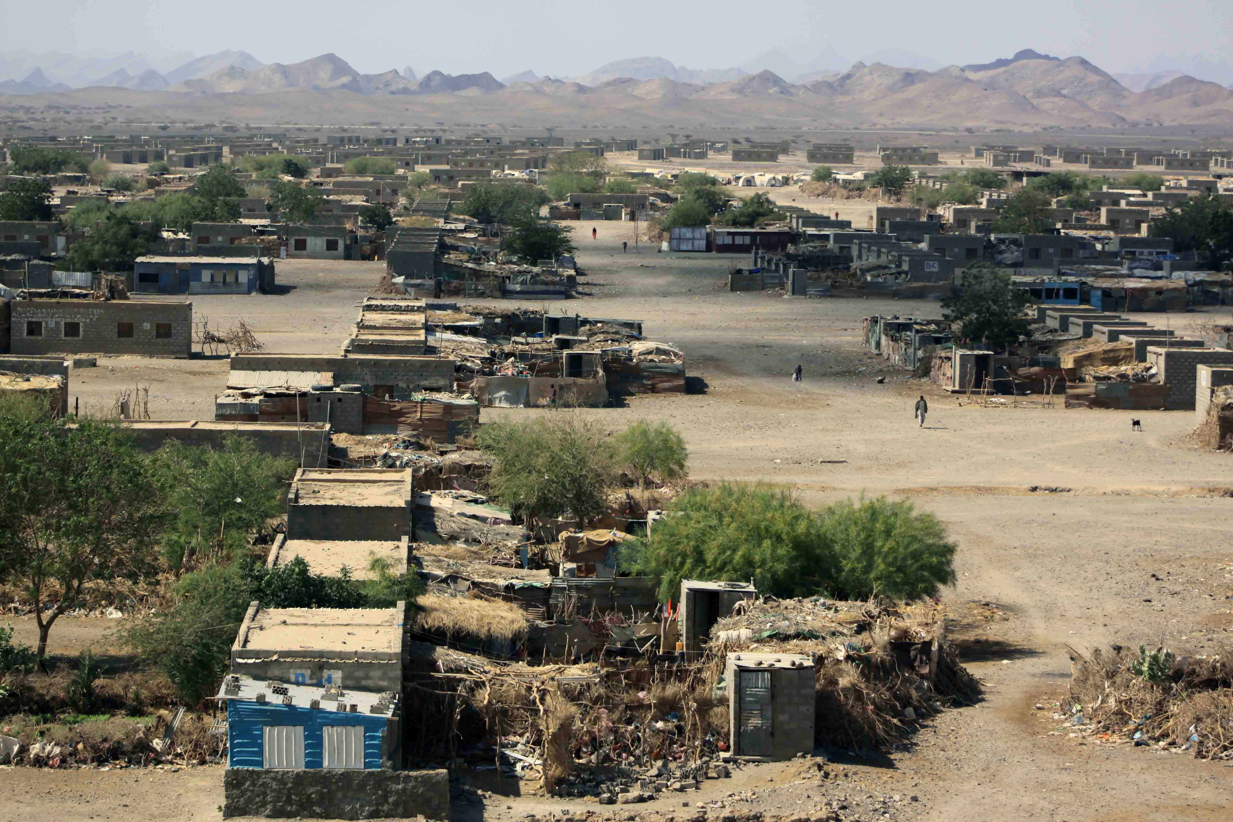 Kharaz refugee camp, about 150km west of Yemen's commercial capital, Aden, is one of the places newly arrived Somalis are taken to