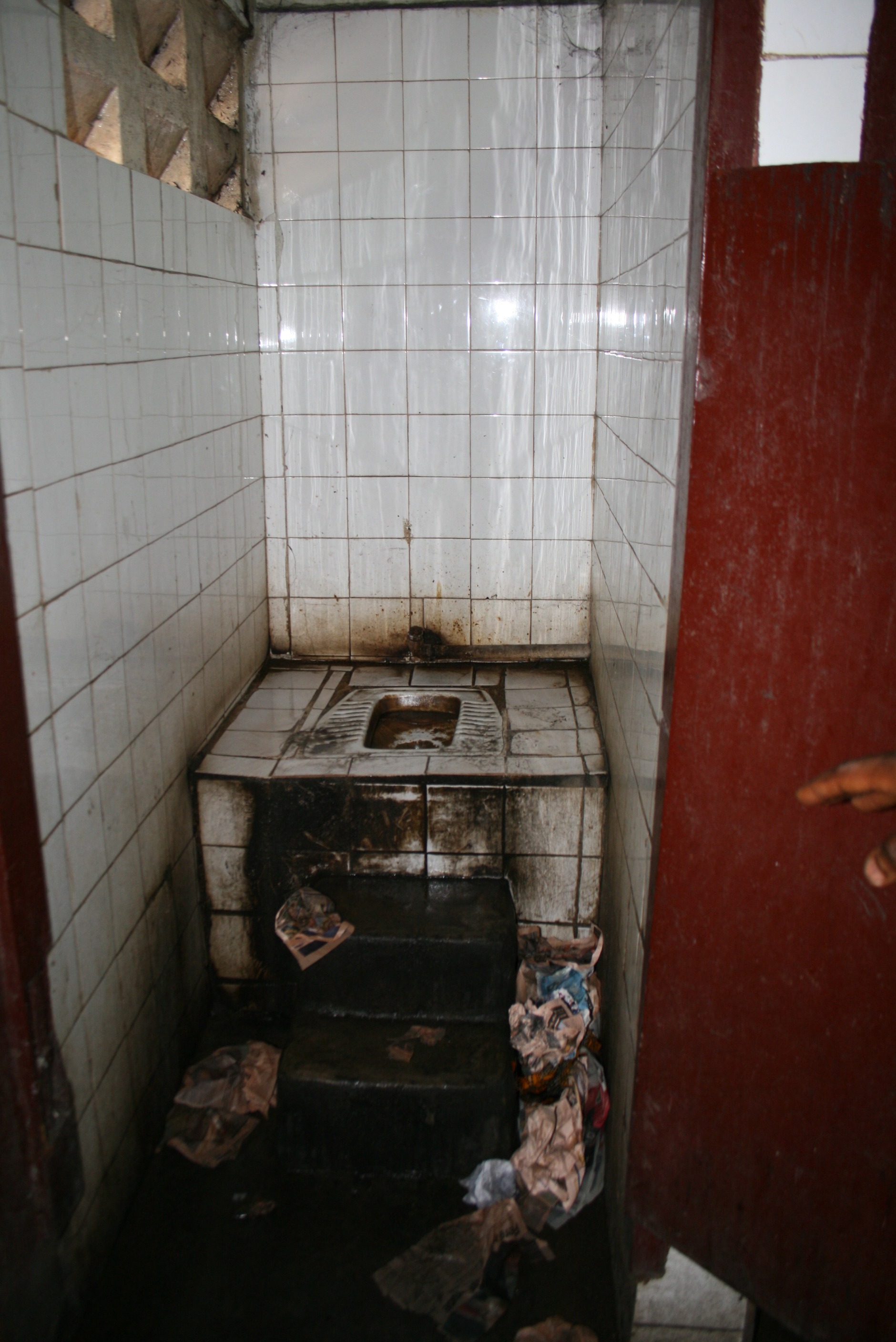 Public toilet in West Point, Monrovia