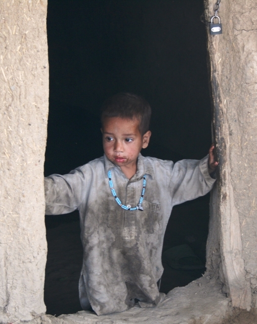 An IDP child in Kabul