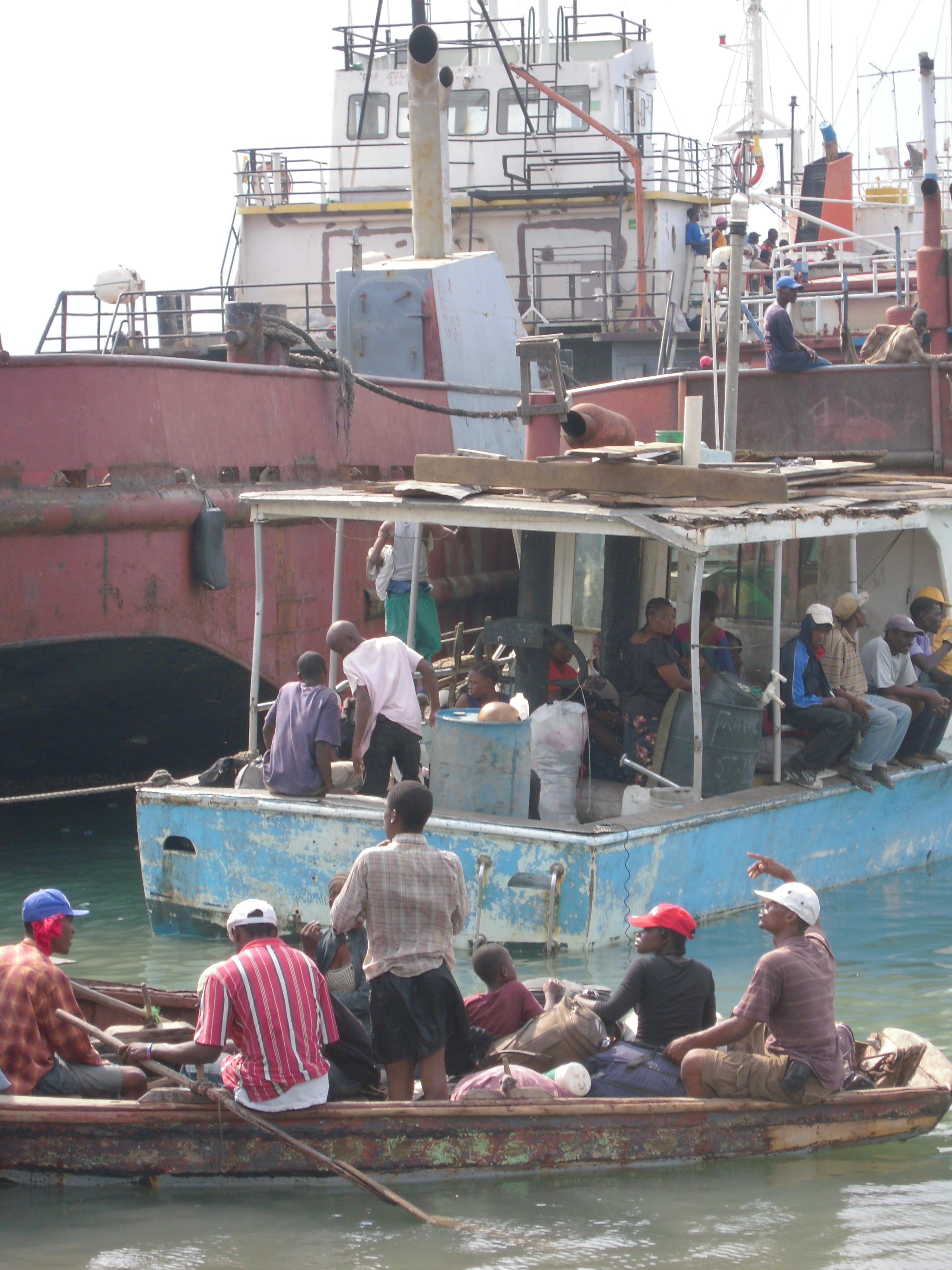 Port Jeremie, one of Haiti's several ports from where thousands of Haitians are waiting to board boats to travel to different parts of Haiti
