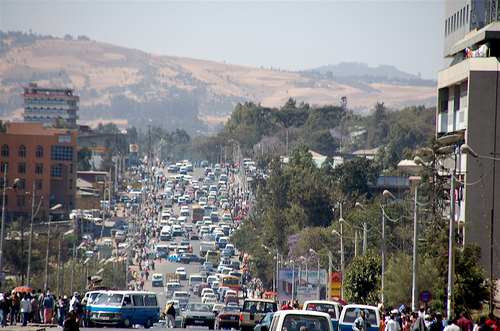 A street in Addis Ababa