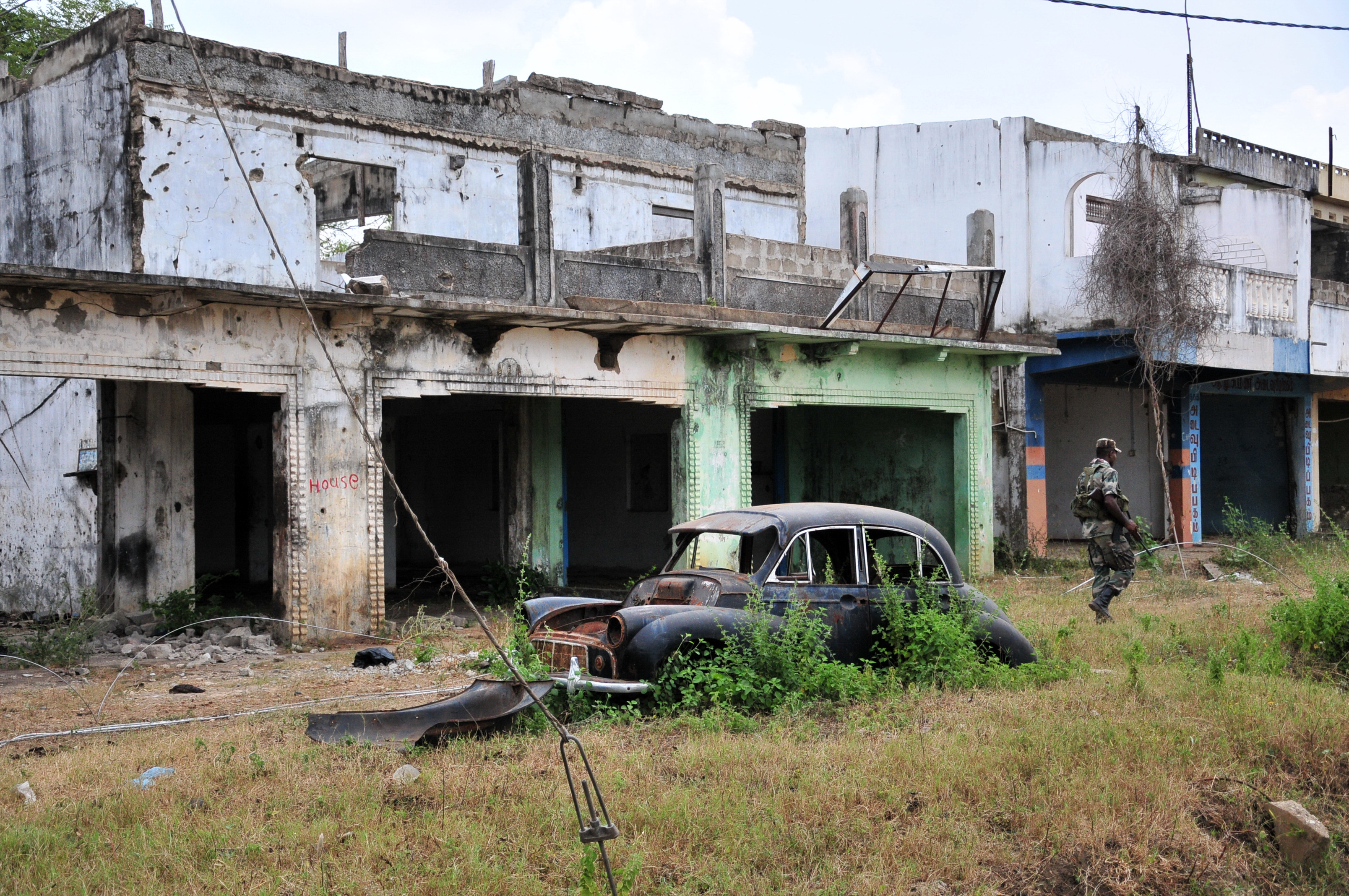 A year after it ended, the scars of war remain in Kilinochi, the former de-facto capital of the LTTE