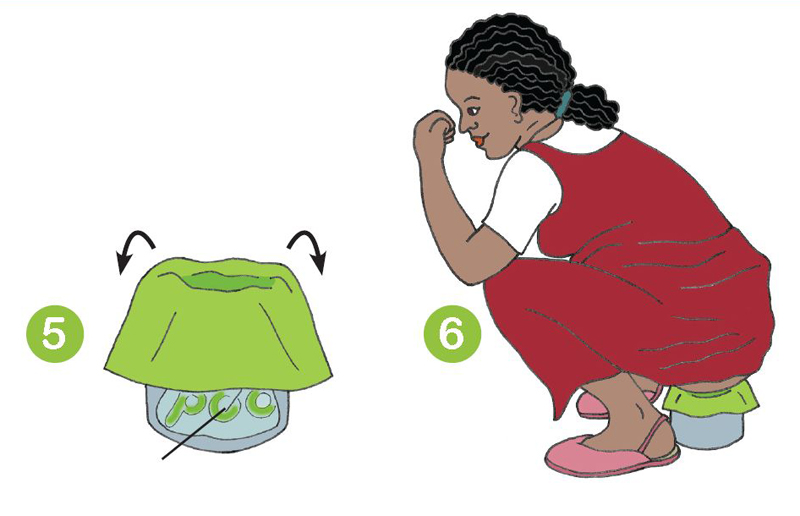 Excerpt from an Oxfam information sheet in a trial of the Peepoo composting toilet bag technology in Haiti (2010)
