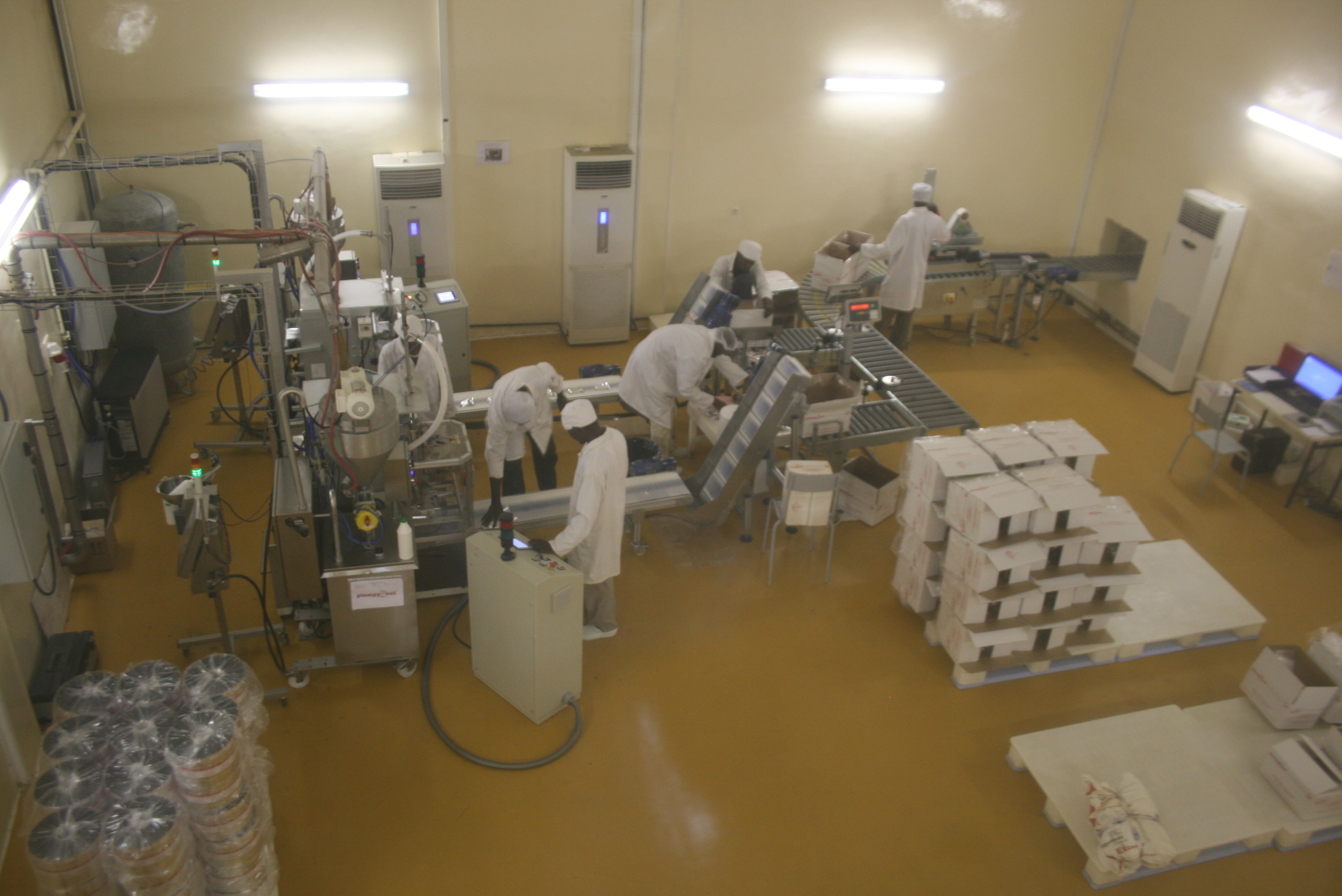 Niger's Société de Transformation Alimentaire factory produces Plumpy'nut used to treat severe acute malnutrition in Niger