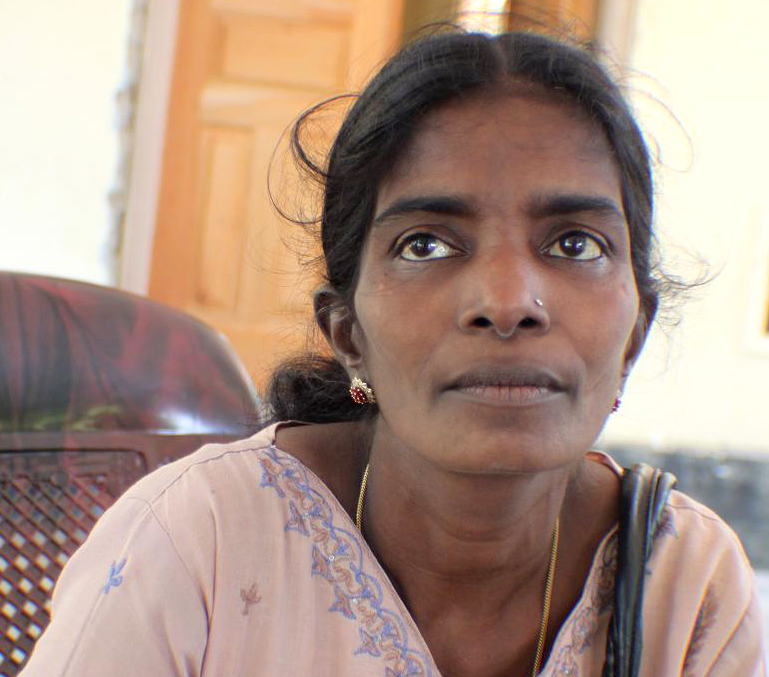 Vijayamoorthy Inbany, 40, lost her husband due to shelling in February 2009 in the northern district of Mulaitivu in the final bloodiest months of fighting between the separatist group, LTTE, and the government. Government figures put the number of widows