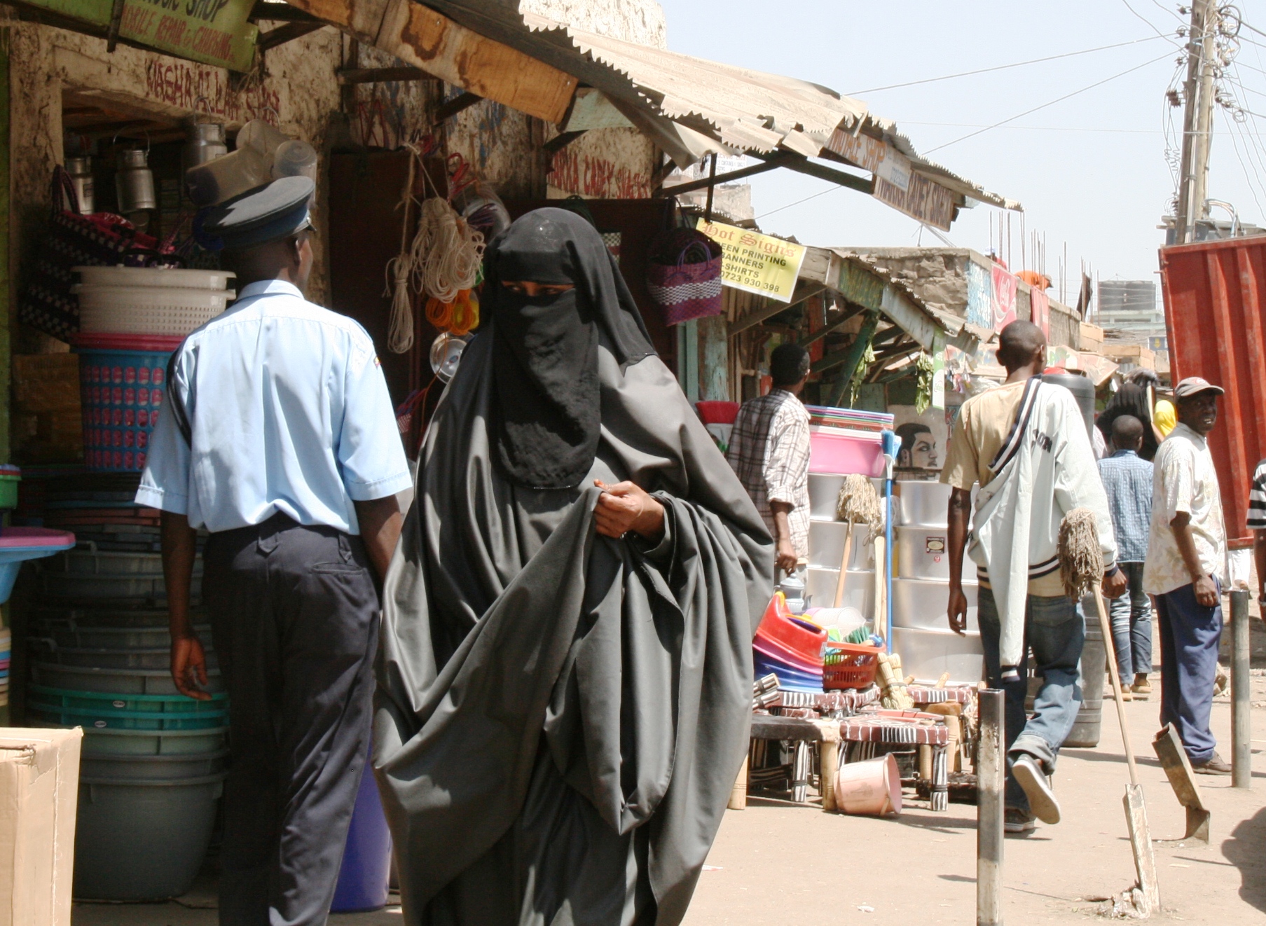 Police officer in Eastleigh. Nairobi, 21st December 2010
