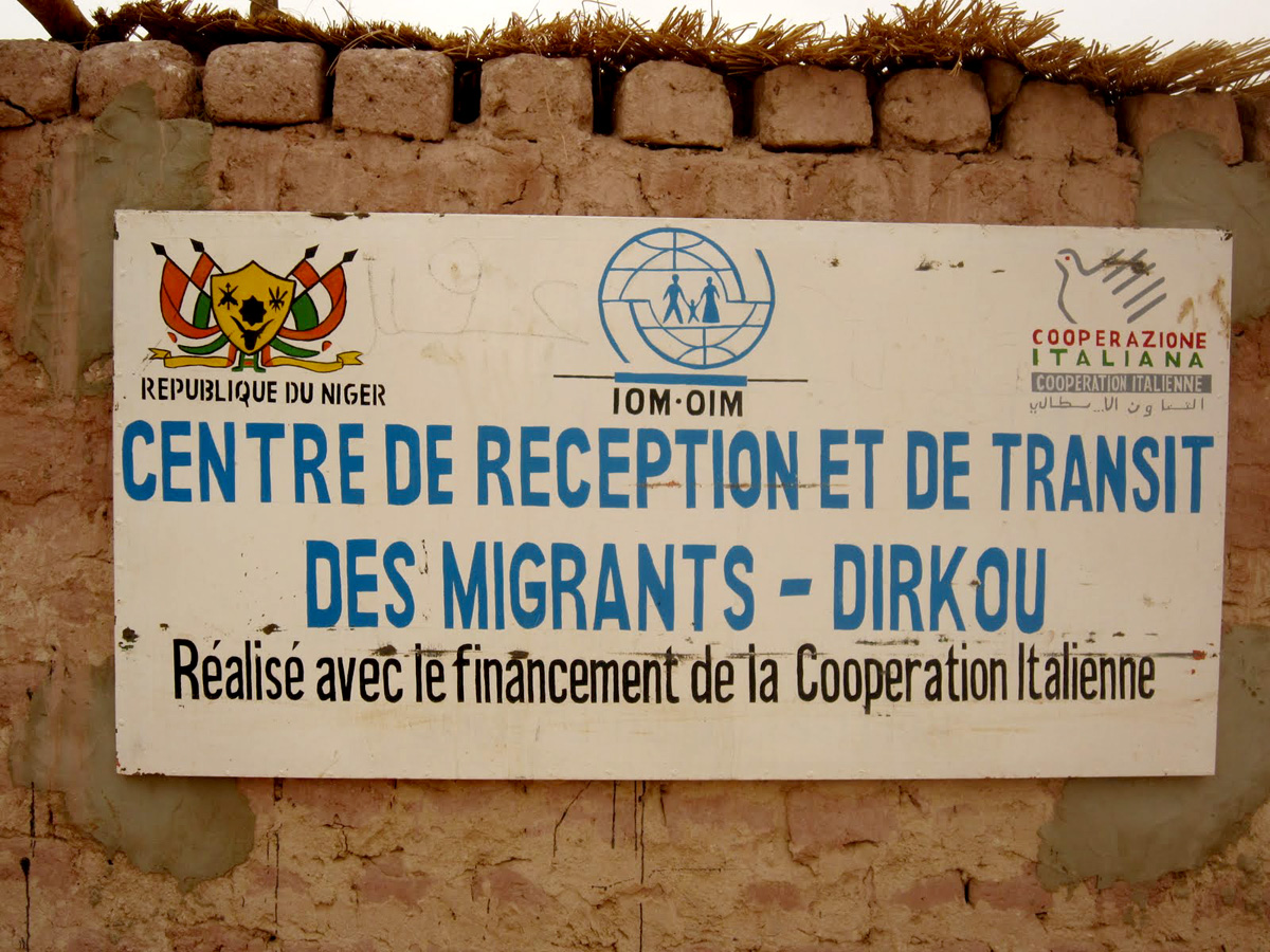 IOM migrant transit centre in Dirkou, where IOM and partners have assisted migrants in the zone. The 2011 Libya unrest brought the largest-ever influx to the desert town