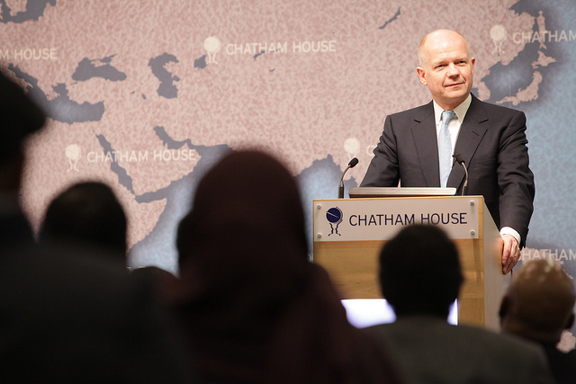 Foreign Secretary William Hague at the consultation on Somalia event at Chatham House, London, 8 February 2012