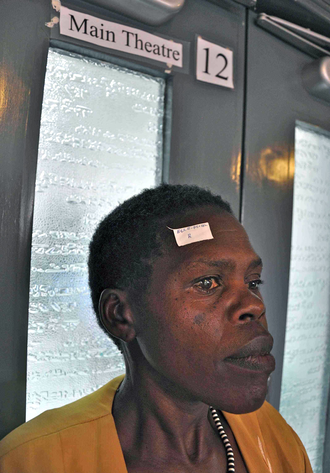 A patient at the only eye clinic in South Sudan