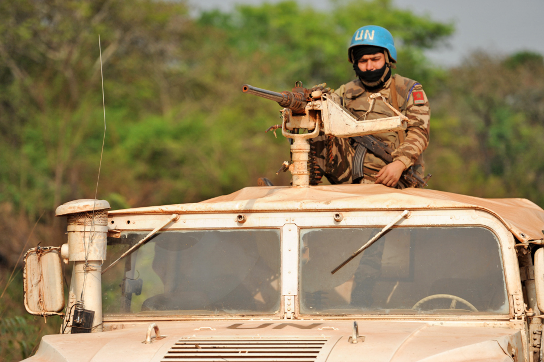 UN peacekeeper in Faradje Haut-Uele District in the north east of the Democratic Republic of the Congo
