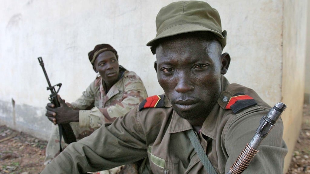 Rebel camp in the north-eastern Central African Republic