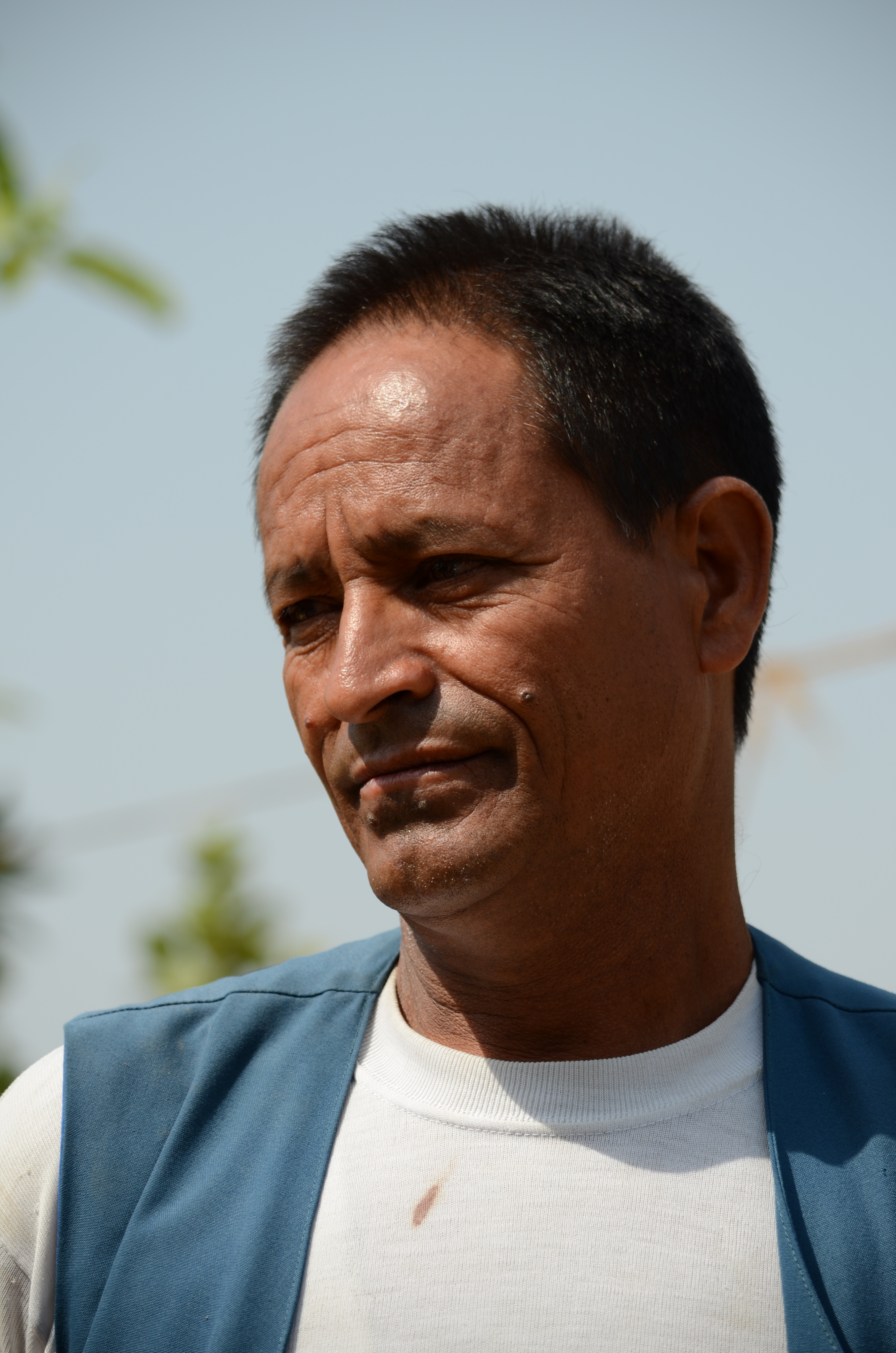 Farmer Kul Bahadar Shahi, 53, from a village outside Nepalgunj in western Nepal who has been trained on integrated pest management