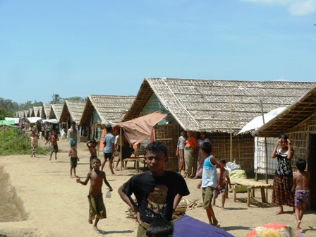 More than 100,000 Rohingya were displaced in Rakhine State following communal violence in June and October 2012