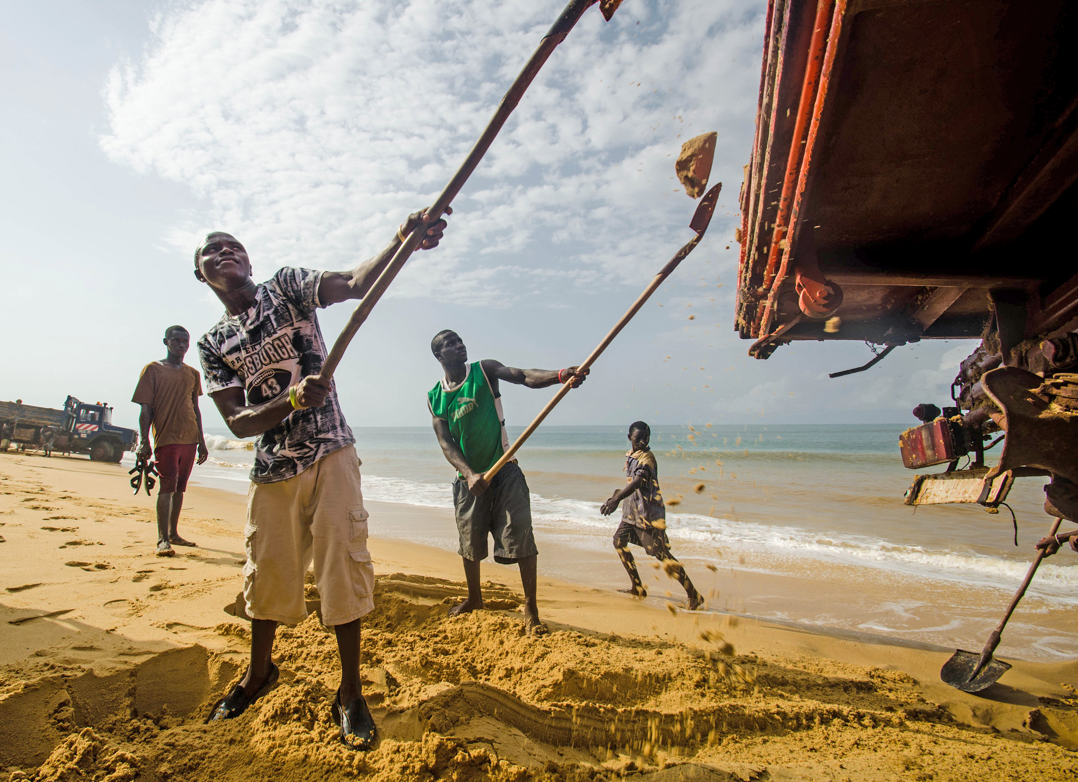 Sand mining and work in tourism are now more lucrative than fishing