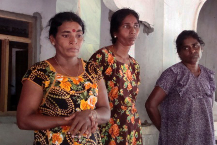 Residents from Mullaitivu who homes are on land currently occupied by the military. Thousands of conflict-displaced say they still can't return to their homes more than three years after Sri Lanka's decades-long civil war ended