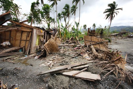 Mass devastation in the wake of Typhoon Bopha. More than 6.2 million people were affected by the storm which struck the southern island of Mindanao in December 2012