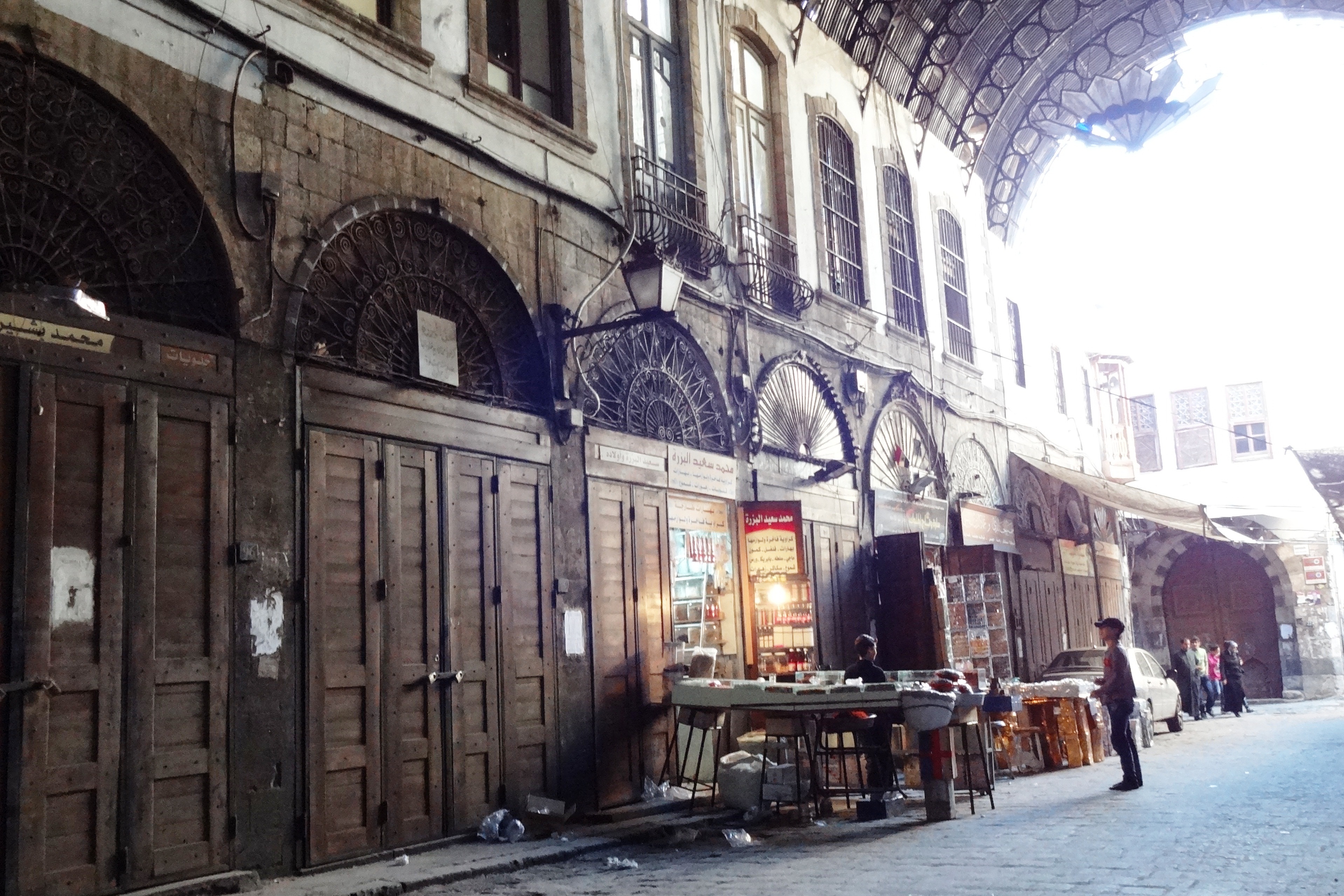 Damascus' Old Market on a quiet Friday. Sanctions and insecurity have hit the Syrian economy hard