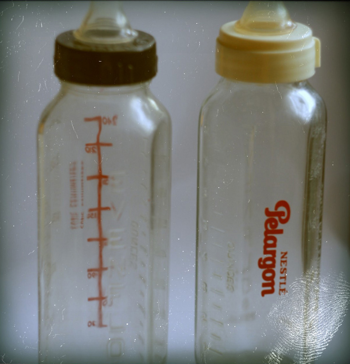 Milk bottles