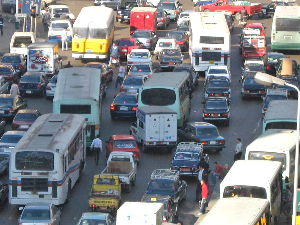 Traffic in Cairo, Egypt