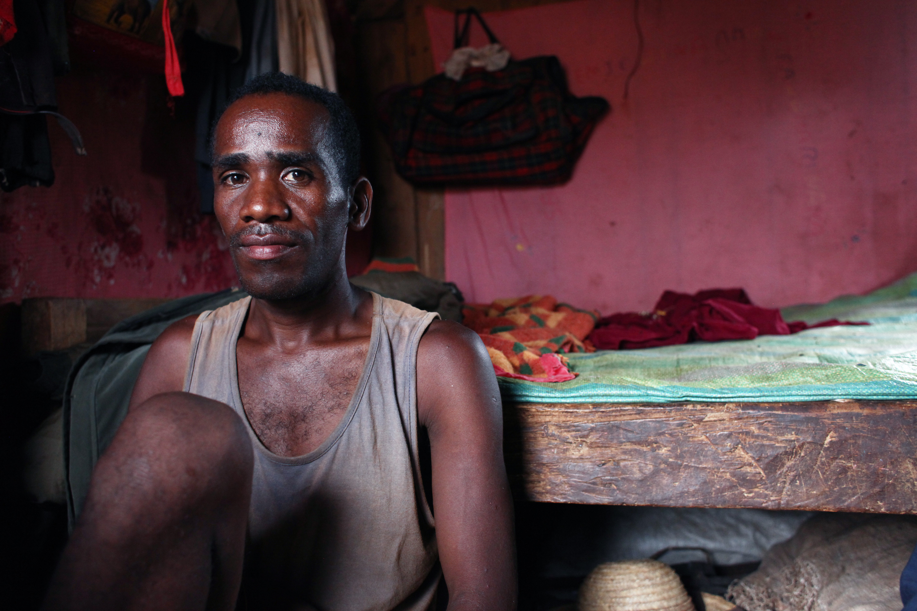 Jean-Babtiste Manjarisoa joined a volunteer brigade to fight locusts in south Madagascar